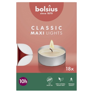 Bolsius | 18ct | Maxilichten | 10u | Box 18 st