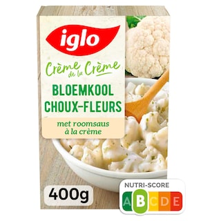 Iglo | Crème de la Crème | Choux-fleur | Sauce crème 400 gr