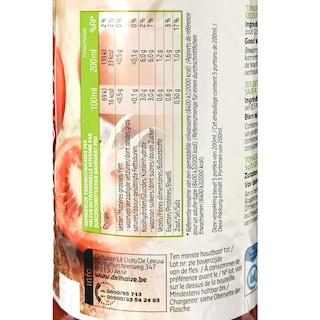 Delhaize | Sap | Tomaten | 100% natuurlijk 1 l