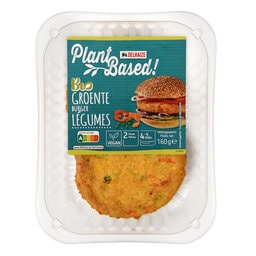 Delhaize | Plant-Based | Burger | Groenten | Vegan | Bio 160 gr