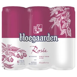 Hoegaarden | Bière fruitée | Rosée | 3% alc | Canette 6 x 33 cl