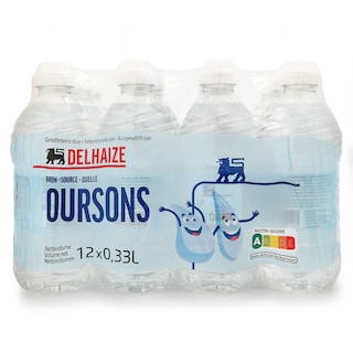 Delhaize | Bronwater|Niet bruisend|PET|Sportdop 12 x 33 cl
