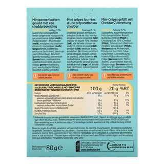Delhaize | Creppies | Cheddar 80 gr
