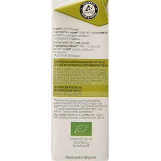 Delhaize | Bio | Crème 35%  | Bio 