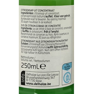 Delhaize | Jus | Citron 