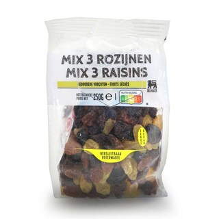 Delhaize | Mix van 3 rozijnen 