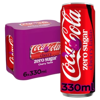 Coca-Cola | Zero Cherry | Zero Sugar | Cherry | Canette 