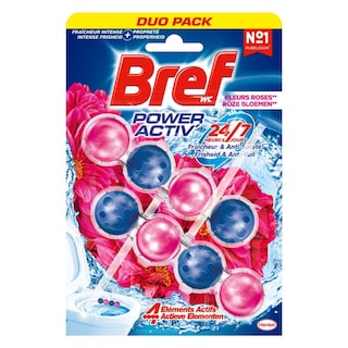Bref WC | Power Activ | Bloc WC | Power Activ' |Fleurs Roses 