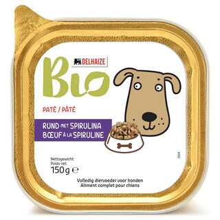 Delhaize | Bio | Aliment Chiens | Pate | Boeuf | Bio 