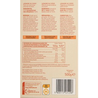Delhaize | Lasagne | Eieren 