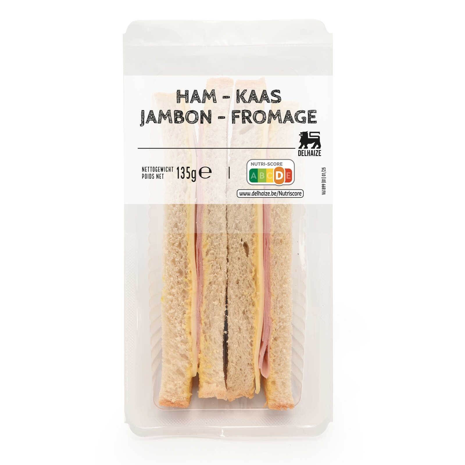 Delhaize | Triangle | Ham en kaas | 135 gr | Delhaize