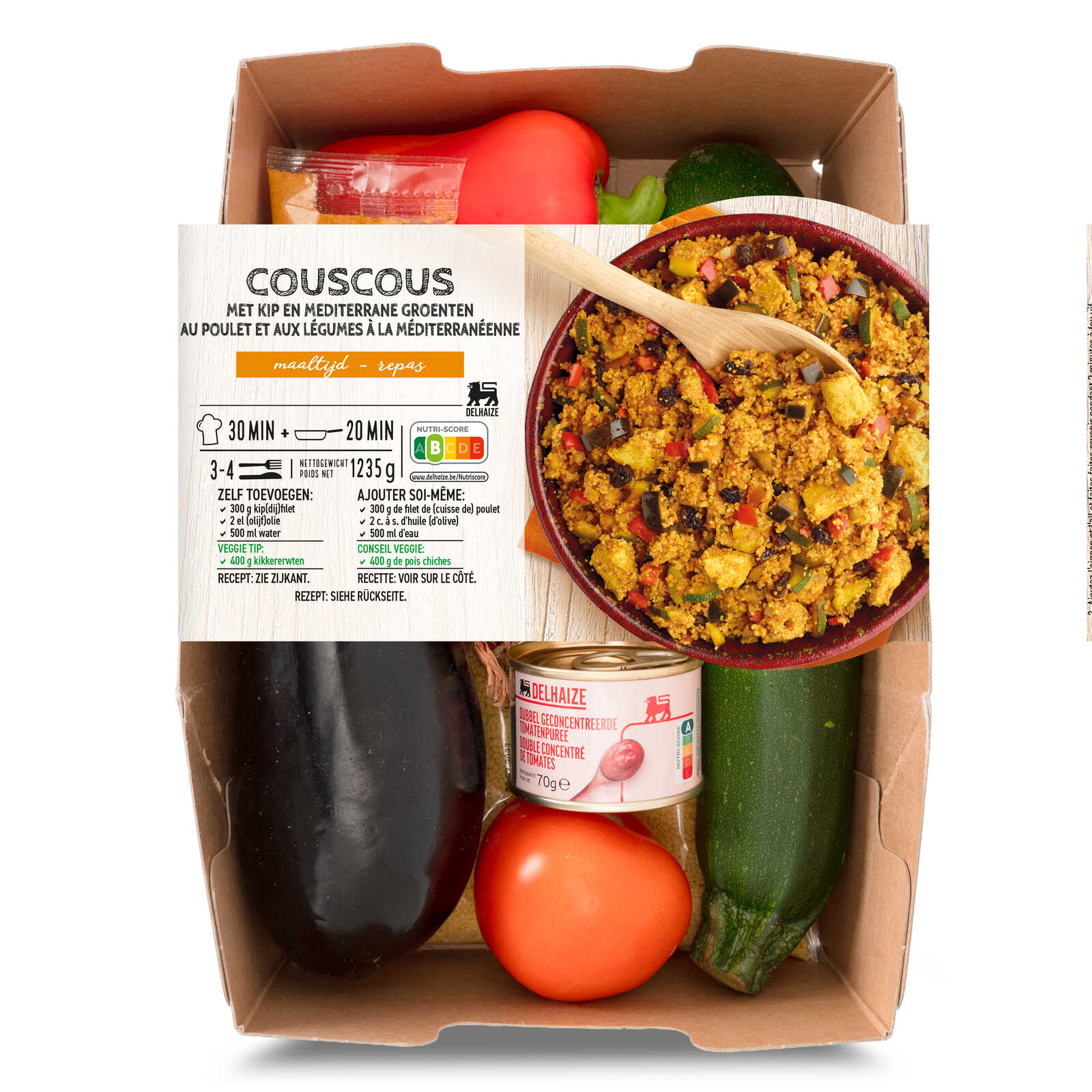 Delhaize Maaltijdbox | Couscous | Kip