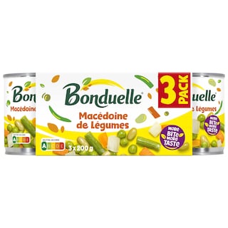 Bonduelle | Macedoine de légumes 3 x 130 gr