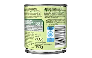 Delhaize | Erwten-Wortelen | Extra fijn | Blik 3 x 130 gr