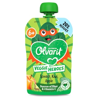 Olvarit | Knijpzakje | Spinazie Kiwi Appel | 6 Maand 