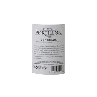 FR BORDEAUX BORDEAUX AC | Bordeaux AC | Château Portillon 2013 Rouge 