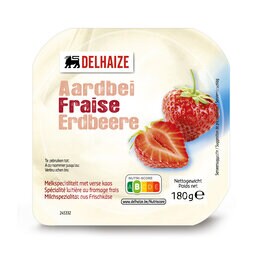 Delhaize | Spécialité au fromage frais | Fraise 180 gr