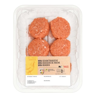 Delhaize | Mini burgers | Kip | Gehakt 