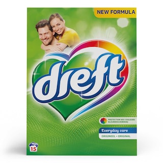 Dreft | Poudre à lessiver | Regular | 0,975 kg | 15 DS 15 pc