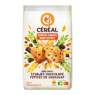 Céréal | Mini cake | Choc chips | Zonder suiker 