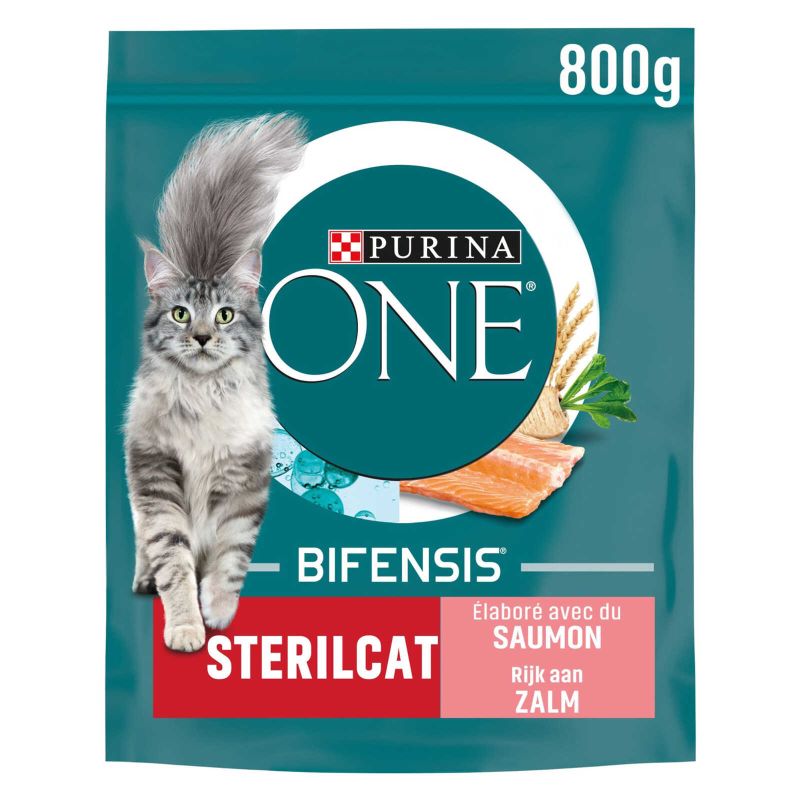 Purina ONE Bifensis | Kattenvoeding | Sterilised | Brokjes | Zalm