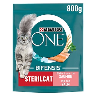 Purina ONE | Bifensis | Aliment Chat | Sterilisé | Croquettes |Saumon 