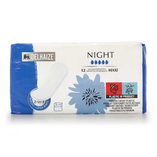 Delhaize | Care | Serviette hygiénique | Maxi | Nuit 