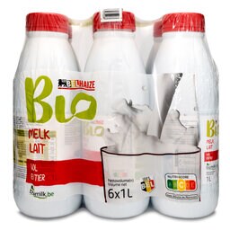 Delhaize | Bio | Melk | Volle | Bio 6 x 1 l
