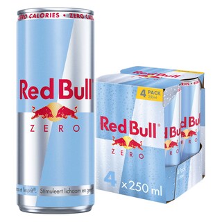 Red Bull | Energy Drink | Zero | 4-Pack | 25 cl 4 x 25 cl