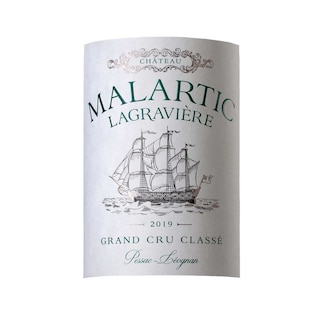 France - Frankrijk | Bordeaux - Pessac-Leognan GCC | Malartic Lagrave | Houten kist | 2019 | Witte 