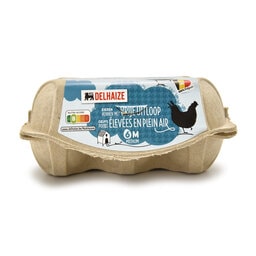Delhaize | oeufs | Medium | Plein air 