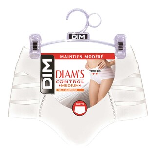 Dim | Diams | Slip ventre plat | blanc | T46 