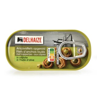 Delhaize | Anchois | Filets | Roulé | Huile d'olive 