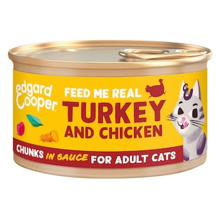 Edgard & Cooper | Kat | Kip en kalkoen | Saus 85 gr