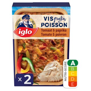 Iglo | Gratin Poisson | Tomate & Poivron Piquant 380 gr