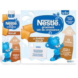 Nestlé | Lait de croissance | Liquide | Biscuit | 1 6 x 1 l