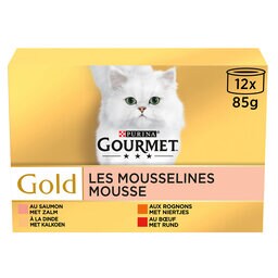 Gourmet | Gold | Kattenvoeding | Mousse | Vlees/Vis 12 x 85 gr