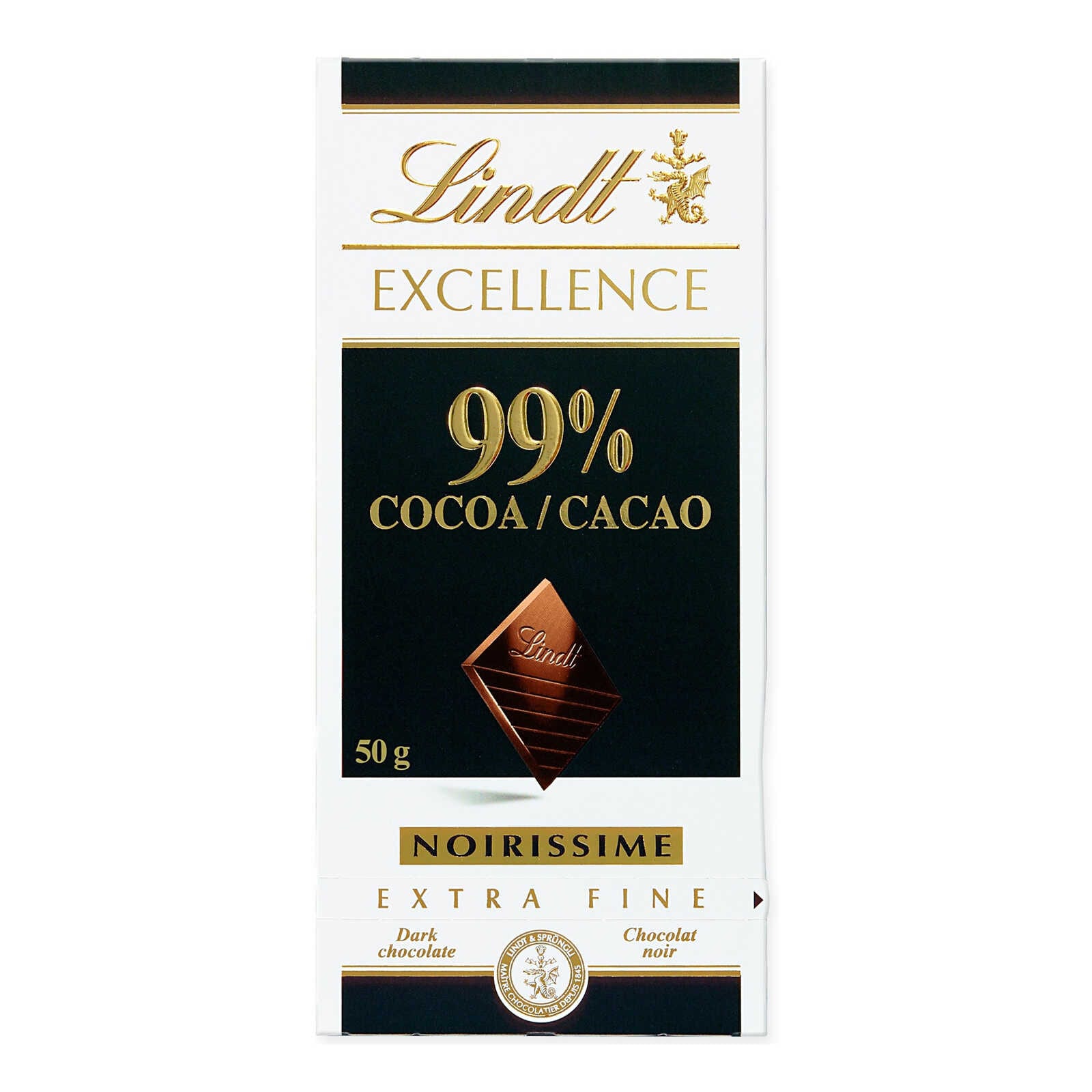 Lindt Chocolade | 99% cacao | Noir absolu | Tablet