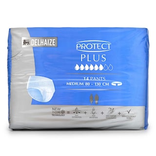 Delhaize | Protect|Incontinence|Pants|Plus|Medium|14 pc 