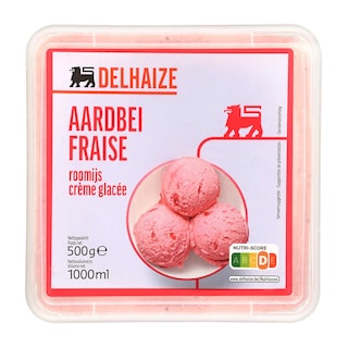 Delhaize | Roomijs | Aardbei 