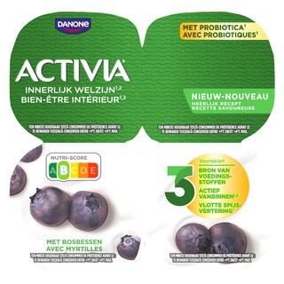 Activia | Yaourt | Myrtille | Bifidus | Probiotiques 4 x 125 gr