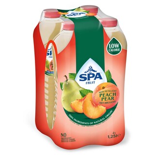Spa | Fruit | Niet-sprankelend | Perzik-Peer 4 x 1,25 l