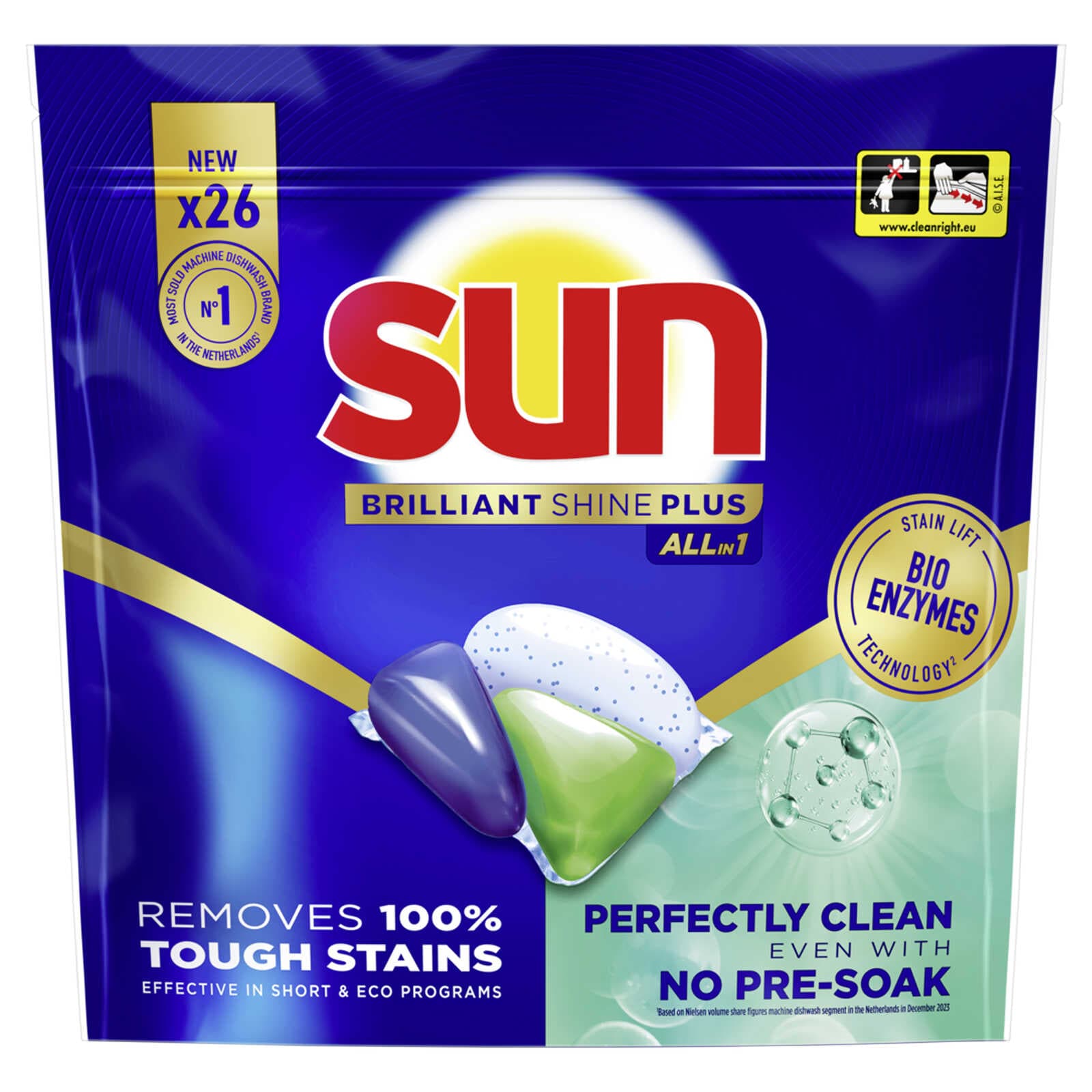 Sun 26 Vaatwastabletten | Brilliant Shine +