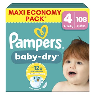 Pampers | Baby Dry | Langes | Taille 4 | Maxi Pack 