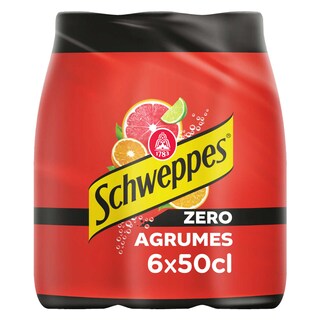 Schweppes | Agrumes | Zero | rPET 6 x 50 cl