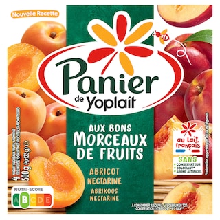 Yoplait | Panier de Yoplait | Panier de Yoplait | Abrikoos en nectarine 