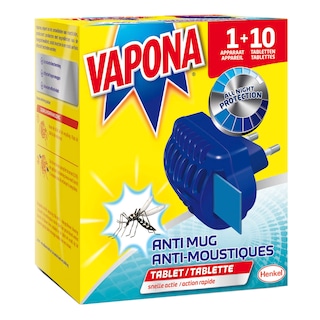 Vapona | Anti Moustiques | Appareil | +10 Tabs 