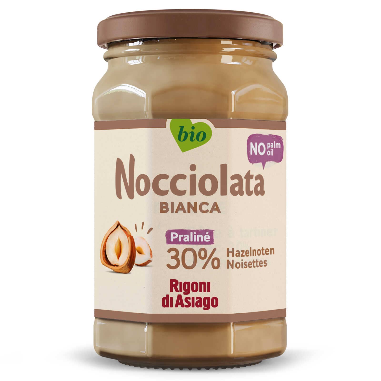 Nocciolata Hazelnotenpasta | Met 30% hazelnoten | Bio | Zonder palmolie