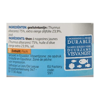 Delhaize | Tonijn | Olijfolie 150 gr