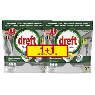 Dreft | Platinum Plus | All In One | Capsules | Original | 1+1 2 x 36 pc